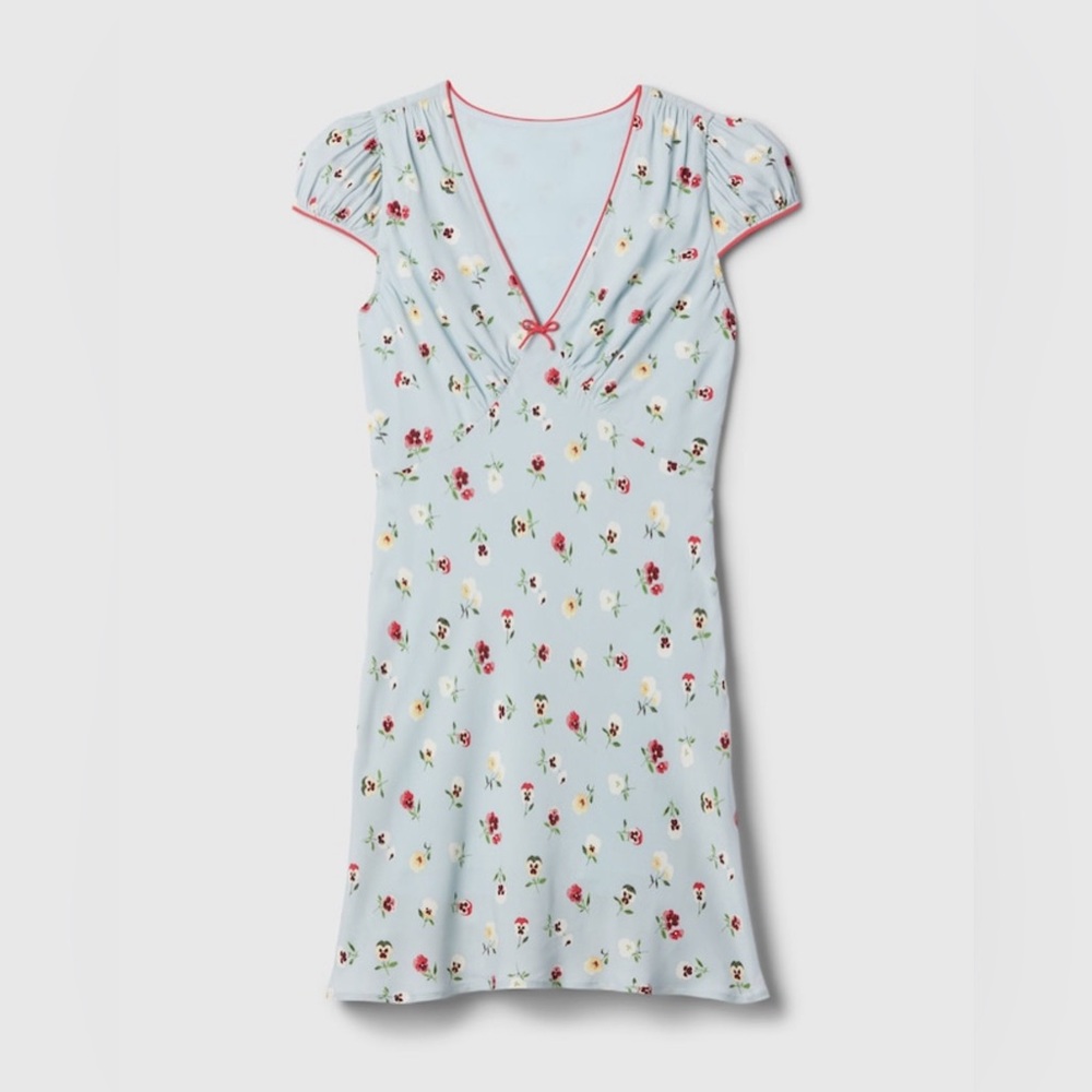 GAP x DOÊN Floral Cap Sleeve Mini Dress